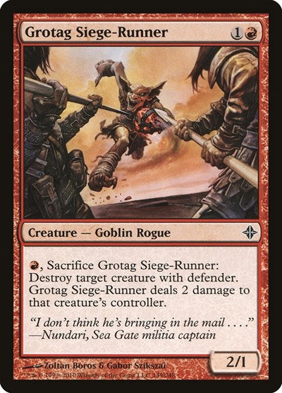 Grotag Siege Runner (ROE) #149 Common Rise of the Eldrazi Magic: The Gathering: 2010