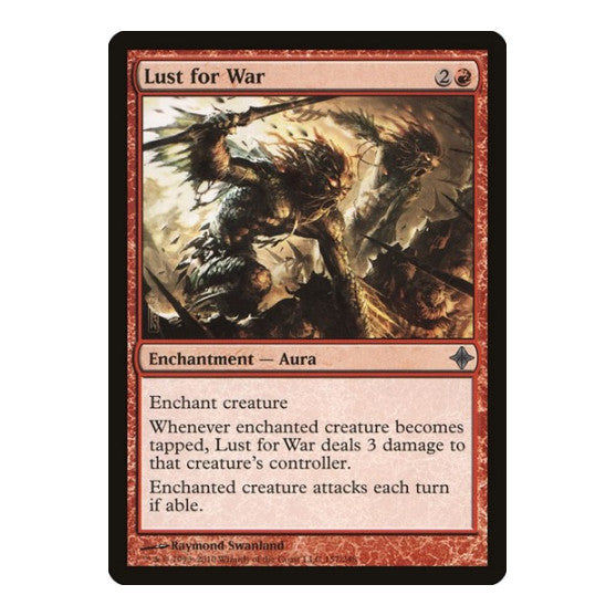 Lust for War (ROE) #157 Uncommon Rise of the Eldrazi Magic: The Gathering: 2010