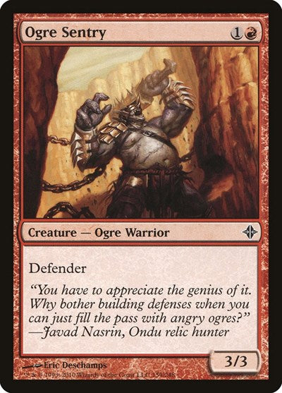 Ogre Sentry (ROE) #159 Common Rise of the Eldrazi Magic: The Gathering: 2010