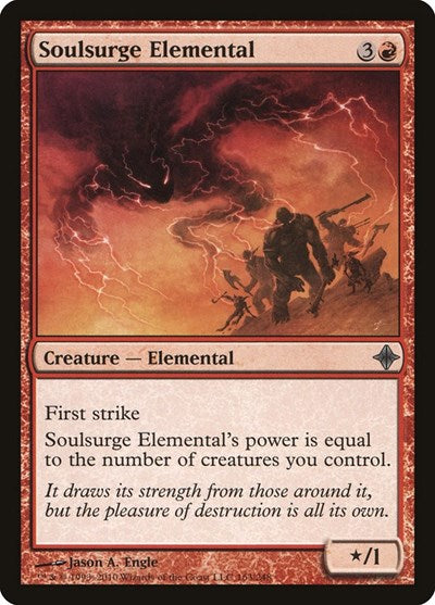Soulsurge Elemental (ROE) #163 Uncommon (Moderately Played) Rise of the Eldrazi Magic: The Gathering: 2010