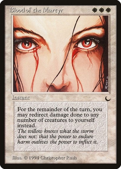 Blood of the Martyr (DRK) #2 Uncommon (Heavily Played) The Dark Magic: The Gathering: 1994
