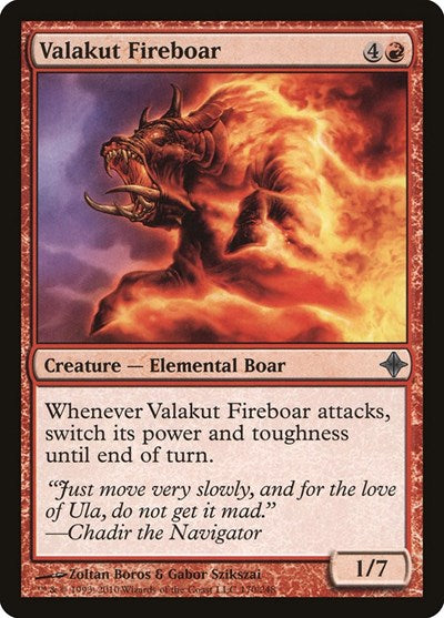 Valakut Fireboar (ROE) #170 Uncommon (Moderately Played) Rise of the Eldrazi Magic: The Gathering: 2010