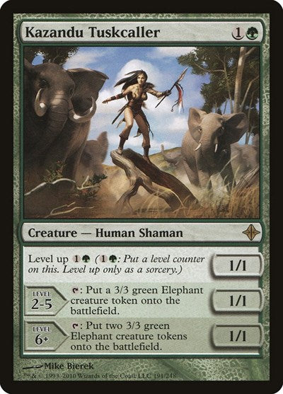Kazandu Tuskcaller (ROE) #191 Rare (Moderately Played) Rise of the Eldrazi Magic: The Gathering: 2010