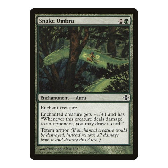 Snake Umbra (ROE) #207 Common (Lightly Played) Rise of the Eldrazi Magic: The Gathering: 2010