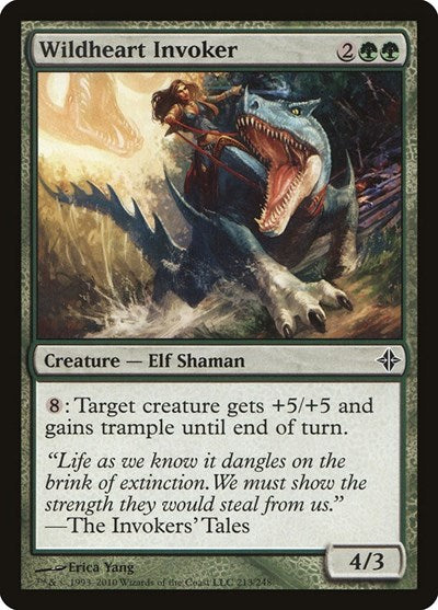 Wildheart Invoker (ROE) #213 Common (Moderately Played) Rise of the Eldrazi Magic: The Gathering: 2010