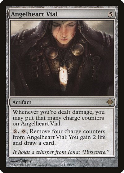 Angelheart Vial (ROE) #215 Rare (Lightly Played) Rise of the Eldrazi Magic: The Gathering: 2010