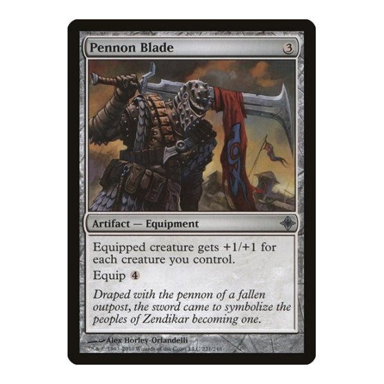 Pennon Blade (ROE) #221 Uncommon (Lightly Played) Rise of the Eldrazi Magic: The Gathering: 2010