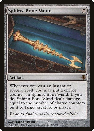 Sphinx Bone Wand (ROE) #225 Rare (Moderately Played) Rise of the Eldrazi Magic: The Gathering: 2010