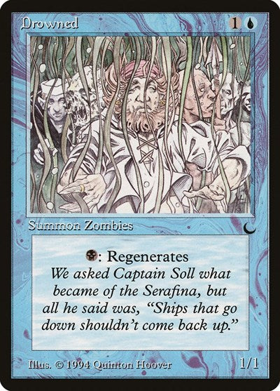 Drowned (DRK) #24 Common (Moderately Played) The Dark Magic: The Gathering: 1994
