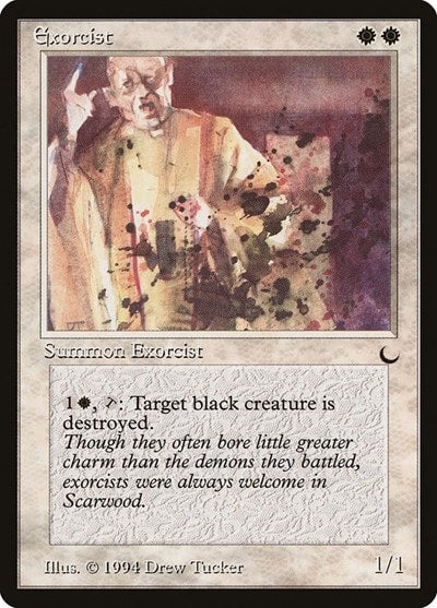 Exorcist (DRK) #6 Rare (Heavily Played) The Dark Magic: The Gathering: 1994