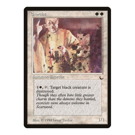 Exorcist (DRK) #6 Rare (Heavily Played) The Dark Magic: The Gathering: 1994