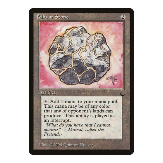 Fellwar Stone (DRK) #102 Uncommon (Lightly Played) The Dark Magic: The Gathering: 1994