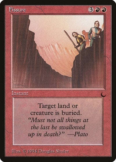 Fissure (DRK) #63 Common (Heavily Played) The Dark Magic: The Gathering: 1994