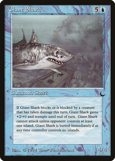 Giant Shark (DRK) #29 Common (Heavily Played) The Dark Magic: 1994