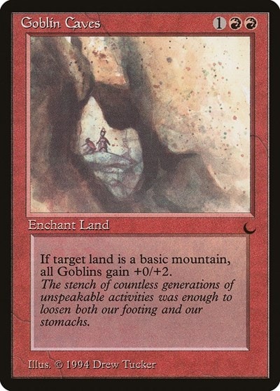 Goblin Caves (DRK) #64 Common (Heavily Played) The Dark Magic: The Gathering: 1994