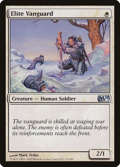 Elite Vanguard (M11) #13 Uncommon (Lightly Played) Magic 2011 (M11) Magic: The Gathering: 2010