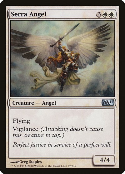 Serra Angel (M11) #27 Uncommon Magic 2011 (M11) Magic: 2010