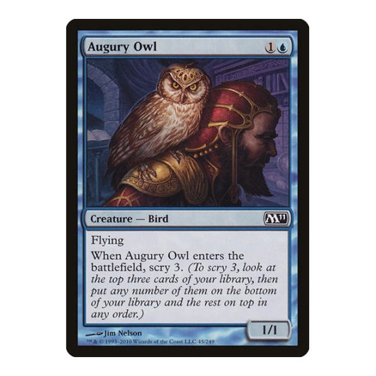 Augury Owl (M11) #45 Common (Lightly Played) Magic 2011 (M11) Magic: The Gathering: 2010