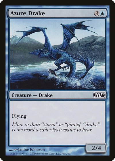 Azure Drake (M11) #46 Common (Moderately Played) Magic 2011 (M11) Magic: The Gathering: 2010