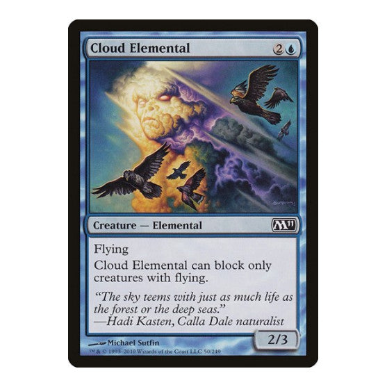 Cloud Elemental (M11) #50 Common (Moderately Played) Magic 2011 (M11) Magic: The Gathering: 2010
