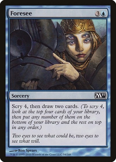 Foresee (M11) #54 Common (Moderately Played) Magic 2011 (M11) Magic: The Gathering: 2010