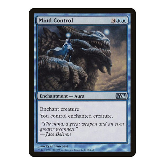 Mind Control (M11) #67 Uncommon (Heavily Played) Magic 2011 (M11) Magic: The Gathering: 2010