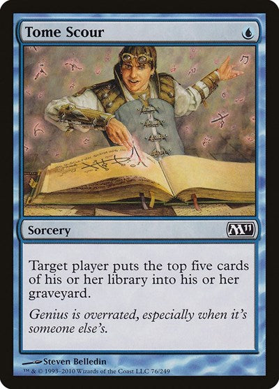Tome Scour (M11) #76 Common (Lightly Played) Magic 2011 (M11) Magic: The Gathering: 2010