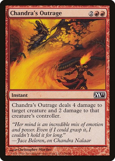 Chandras Outrage (M11) #128 Common Magic 2011 (M11) Magic: The Gathering: 2010