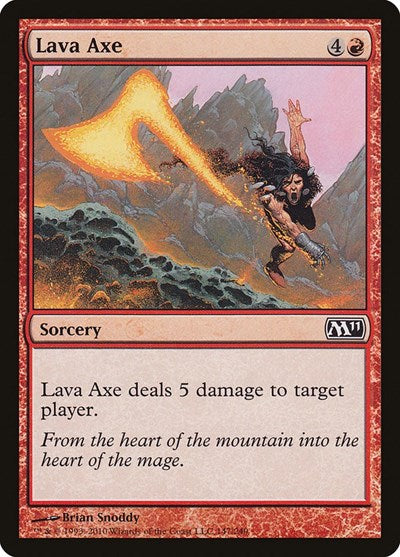 Lava Axe (M11) #147 Common (Lightly Played) Magic 2011 (M11) Magic: The Gathering: 2010