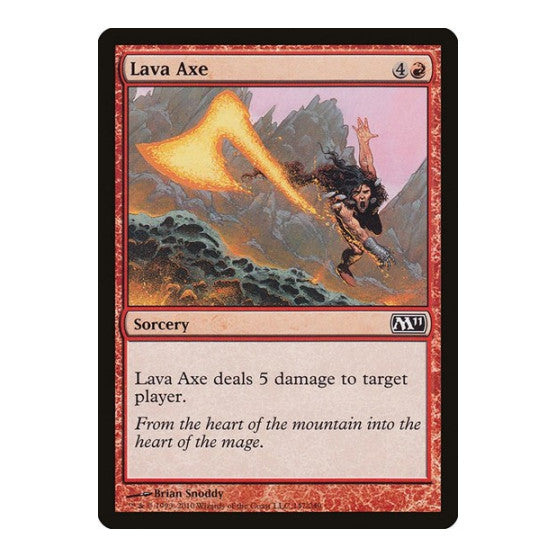 Lava Axe (M11) #147 Common (Lightly Played) Magic 2011 (M11) Magic: The Gathering: 2010