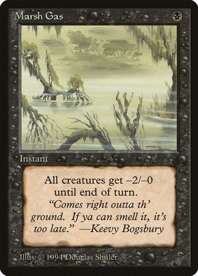 Marsh Gas (DRK) #48 Common (Heavily Played) The Dark Magic: 1994