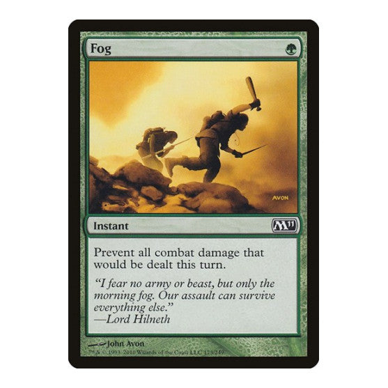 Fog (M11) #173 Common (Lightly Played) Magic 2011 (M11) Magic: The Gathering: 2010