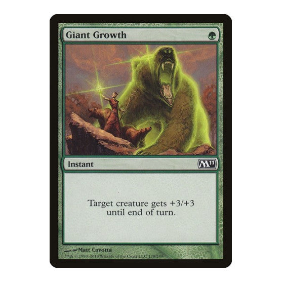 Giant Growth (M11) #178 Common (Lightly Played) Magic 2011 (M11) Magic: The Gathering: 2010