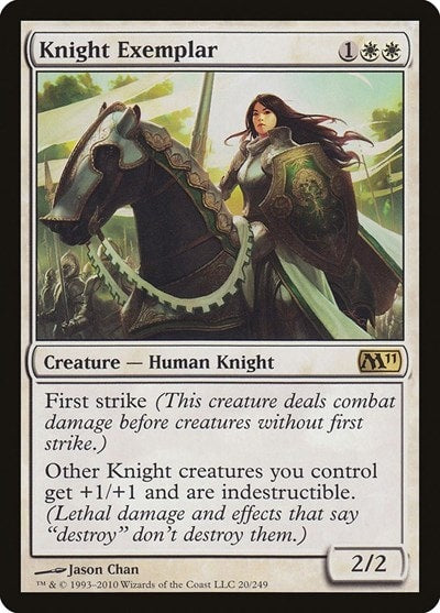 Knight Exemplar (M11) #20 Rare (Near Mint) Magic 2011 (M11) Magic: The Gathering: 2010