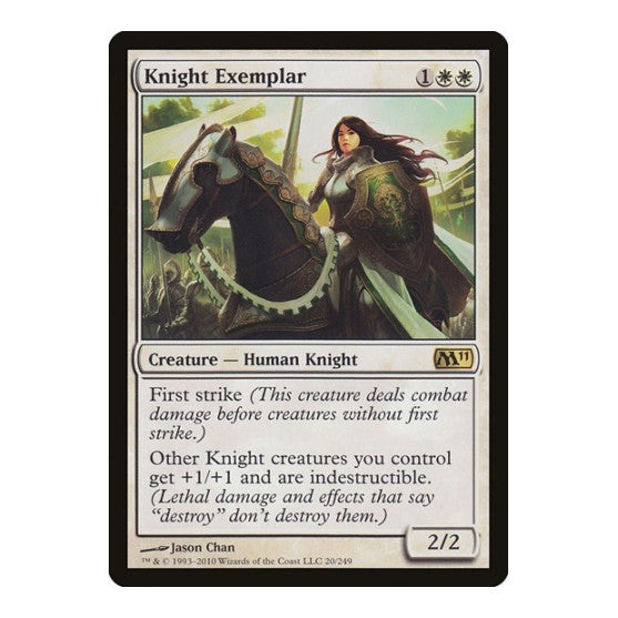 Knight Exemplar (M11) #20 Rare (Near Mint) Magic 2011 (M11) Magic: The Gathering: 2010