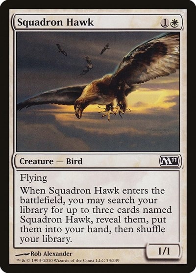Squadron Hawk (M11) #33 Common (Lightly Played) Magic 2011 (M11) Magic: The Gathering: 2010