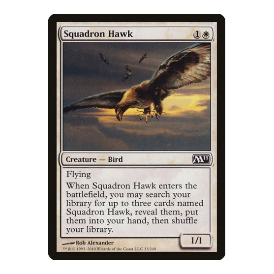 Squadron Hawk (M11) #33 Common (Lightly Played) Magic 2011 (M11) Magic: The Gathering: 2010