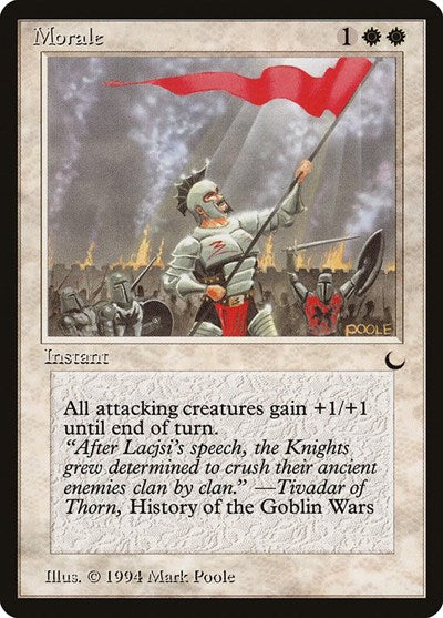 Morale (DRK) #14 Common (Lightly Played) The Dark Magic: 1994