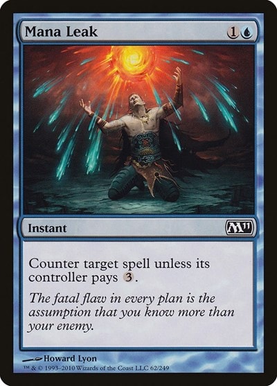 Mana Leak (M11) #62 Common (Moderately Played) Magic 2011 (M11) Magic: The Gathering: 2010