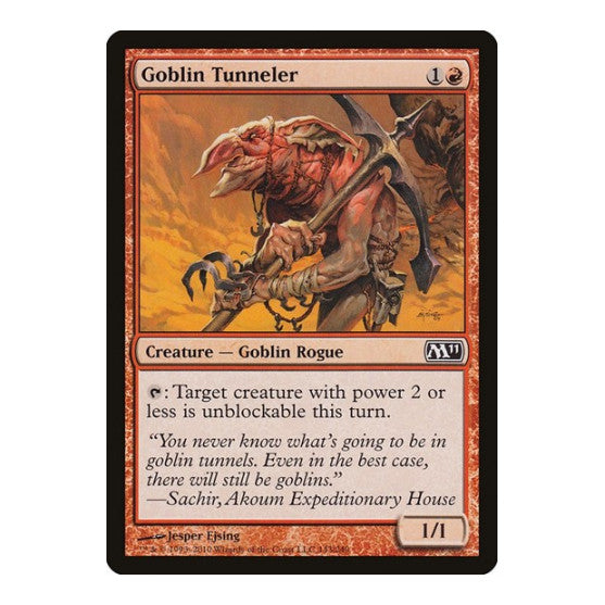 Goblin Tunneler (M11) #143 Common (Lightly Played) Magic 2011 (M11) Magic: The Gathering: 2010