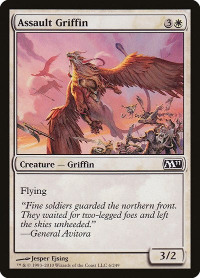 Assault Griffin (M11) #6 Common (Lightly Played) Magic 2011 (M11) Magic: The Gathering: 2010