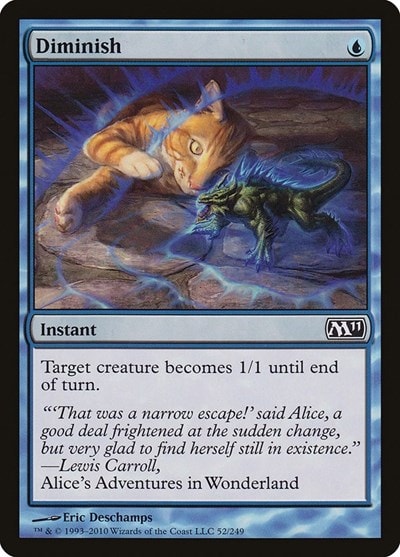 Diminish (M11) #52 Common (Heavily Played) Magic 2011 (M11) Magic: The Gathering: 2010