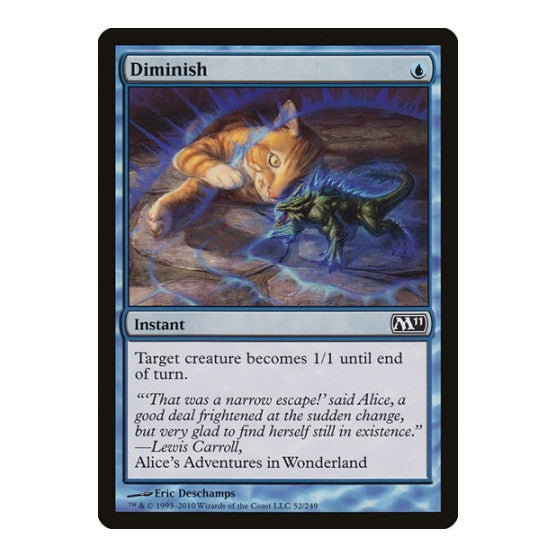 Diminish (M11) #52 Common (Heavily Played) Magic 2011 (M11) Magic: The Gathering: 2010