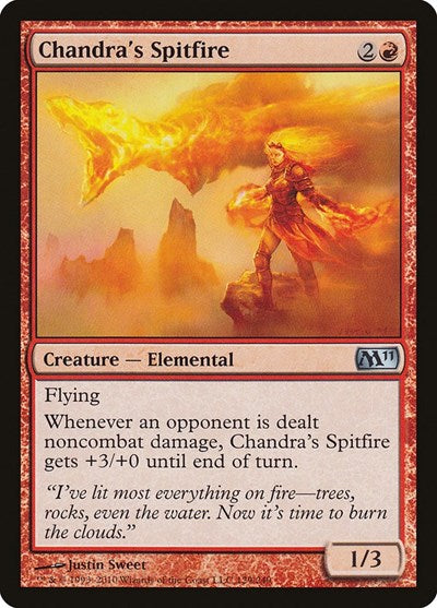 Chandras Spitfire (M11) #129 Uncommon (Lightly Played) Magic 2011 (M11) Magic: The Gathering: 2010