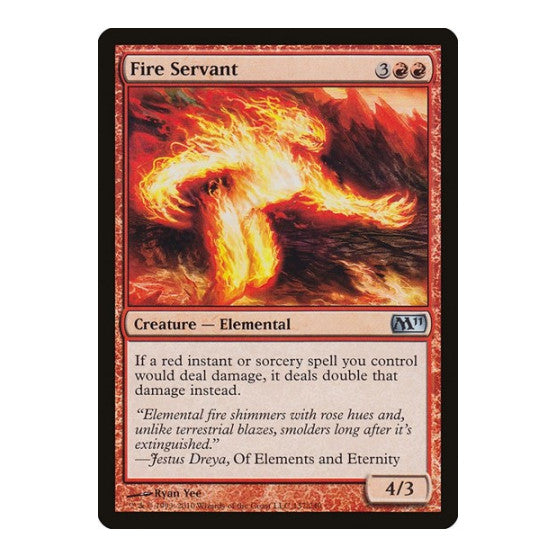 Fire Servant (M11) #137 Uncommon Magic 2011 (M11) Magic: The Gathering: 2010