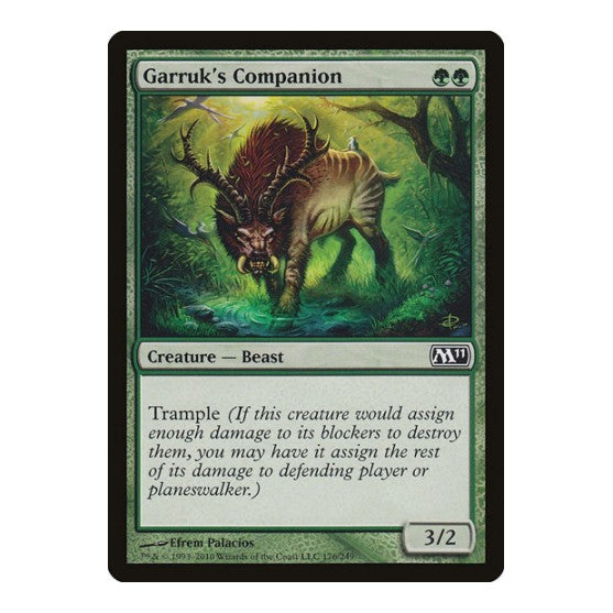 Garruks Companion (M11) #176 Common (Lightly Played) Magic 2011 (M11) Magic: The Gathering: 2010