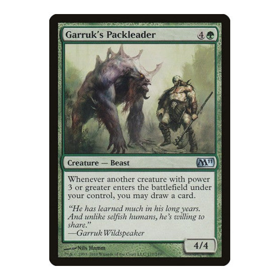 Garruks Packleader (M11) #177 Uncommon (Lightly Played) Magic 2011 (M11) Magic: The Gathering: 2010
