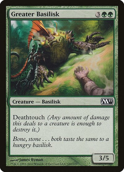 Greater Basilisk (M11) #180 Common (Lightly Played) Magic 2011 (M11) Magic: 2010