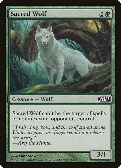 Sacred Wolf (M11) #196 Common (Lightly Played) Magic 2011 (M11) Magic: 2010