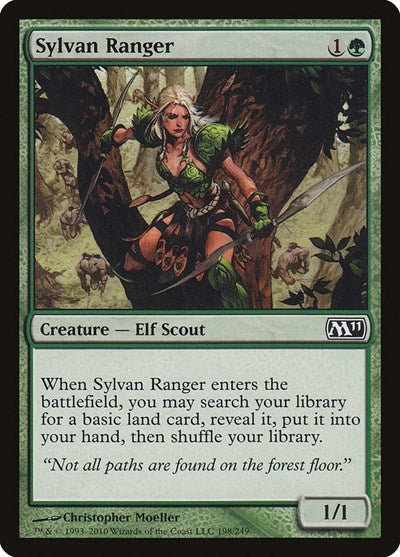 Sylvan Ranger (M11) #198 Common (Lightly Played) Magic 2011 (M11) Magic: The Gathering: 2010